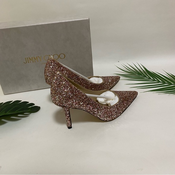 Jimmy Choo Glitter Heels - Pink and Gold👑🍓🍇 - Picture 4 of 7